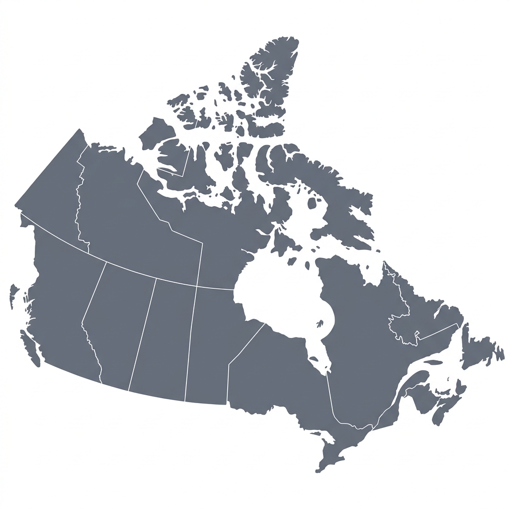 Canada province map